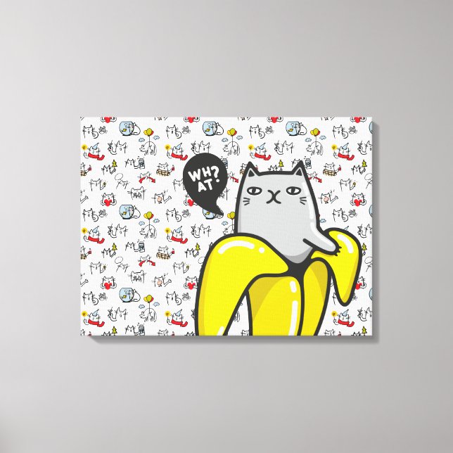 Lusande katter, mjölk och magi. canvastryck (Framsida)