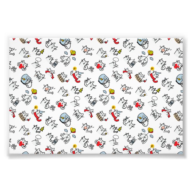 Lusande katter, mjölk och magi. fototryck (Framsidan)