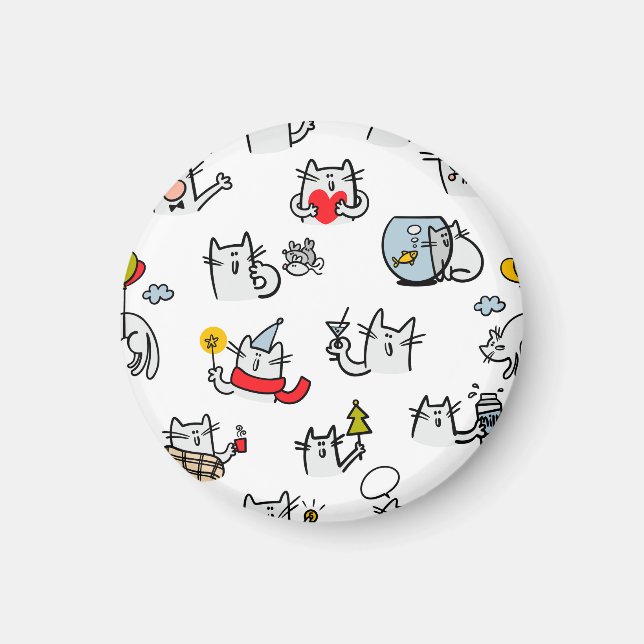 Lusande katter, mjölk och magi. magnet (Framsidan)