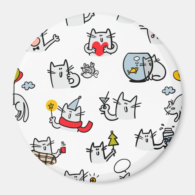 Lusande katter, mjölk och magi. magnet (Framsidan)