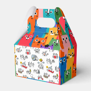 Lusande katter, mjölk och magi. presentaskar