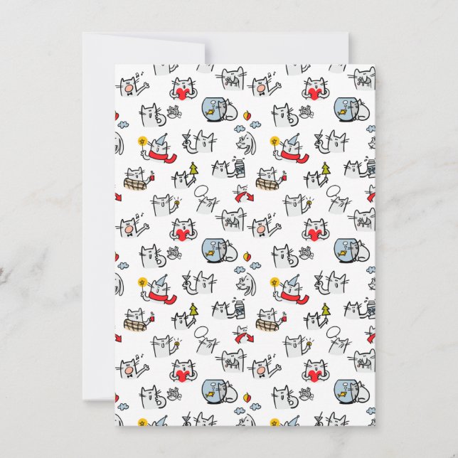 Lusande katter, mjölk och magi. spara datumet (Framsida)