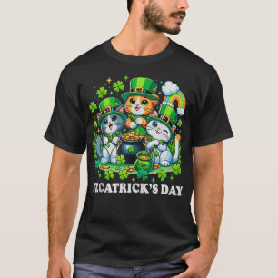 Lusande katter på Patricks dag T Shirt