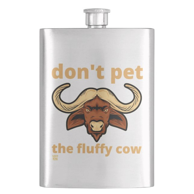 Lusande kolv "FLUFFY COW" Fickplunta (Framsidan)