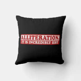 Lusande kreativ skriver kudde