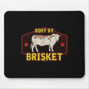 Lusande kropp av Brisket Kött Grilling Beef Barbeq Musmatta
