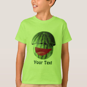 Lusande leende Watermelon Kids Picnic T-shirt