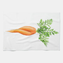 Lusande morot kökshandduk