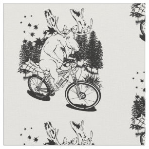 Lusande mos på cykel tyg
