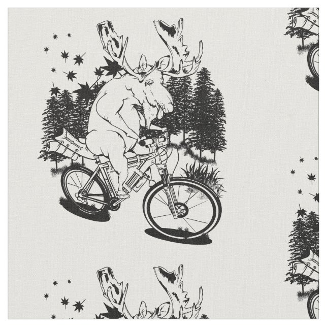 Lusande mos på cykel tyg (Närbild)