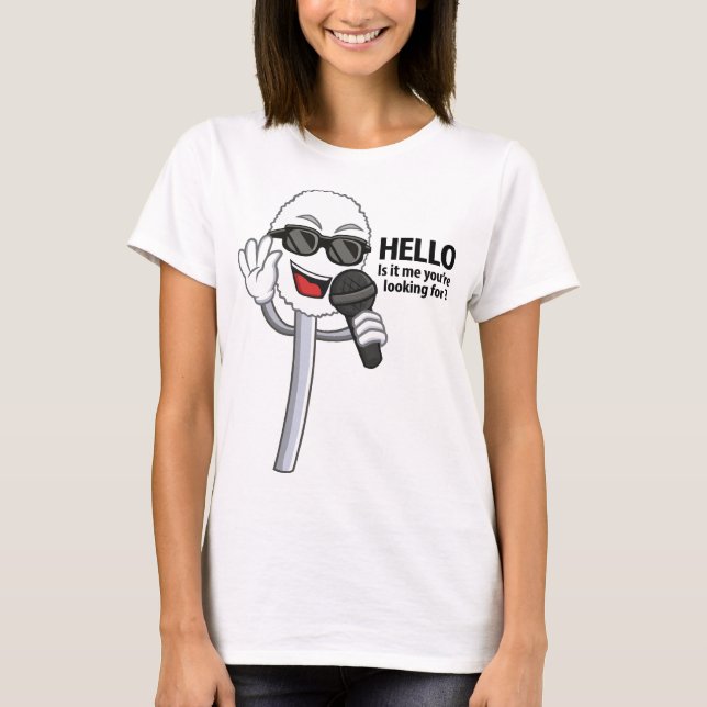 Lusande noswork med Q-tips T Shirt (Framsida)