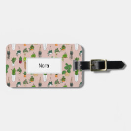 Lusande och söta hemmaväxter bagagebricka