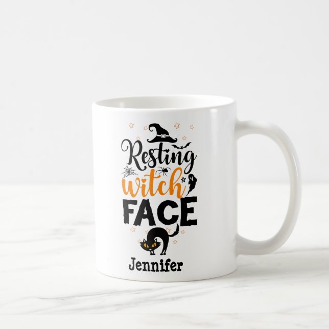 Lusande Personlig för att återställa Witch Ansikte Kaffemugg (Höger)