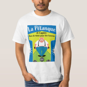 Lusande Pétanque-gåvor T-Shirt