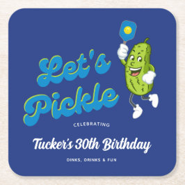 Lusande Pickle-uppspelning Pickleball Anpassningsb Underlägg Papper Kvadrat