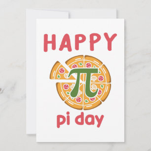 Lusande pizza pucko lycklig pi day inbjudningar