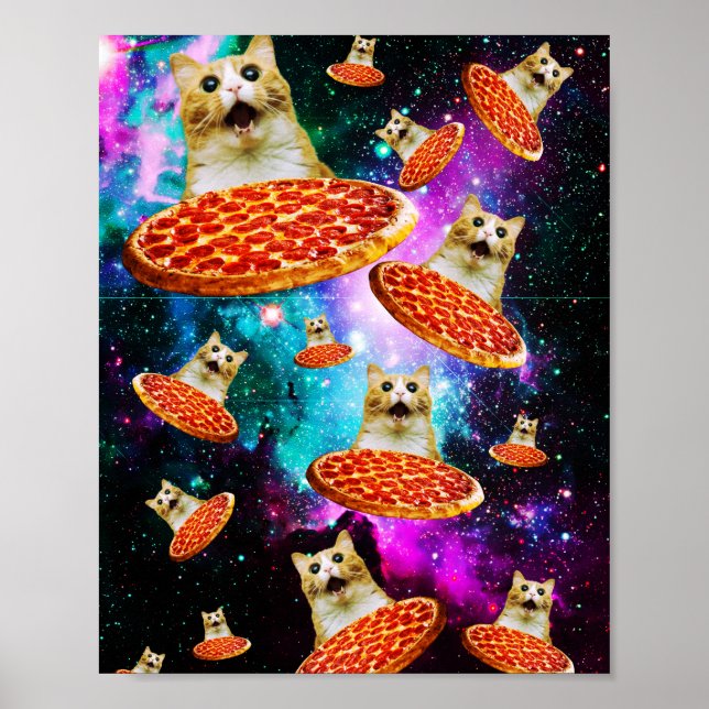 Lusande pizzakakatt poster (Framsidan)