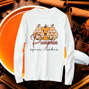 Lusande pumpaknackad junkie Fall Säsong T Shirt