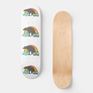 Lusande regnbåge, Hund Mini Skateboard Bräda 18,5 Cm