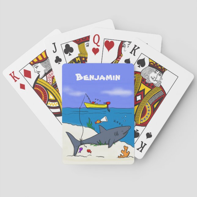 Lusande sovhaj och tecknad casinokort (Baksidan)