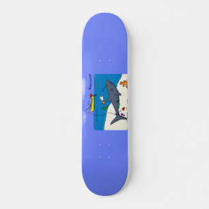 Lusande sovhaj och tecknad mini skateboard bräda 18,5 cm