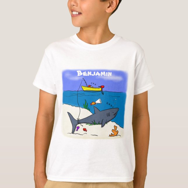 Lusande sovhaj och tecknad t shirt (Framsida)