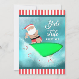 Lusande surfing Beach-julkort Julkort