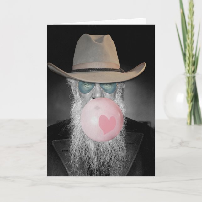 Lusande Valentineser för gamle Guy Chewing Gum Kort (Framsida)