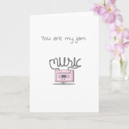 Lusande valentinmusik/jubileumsmusik kort