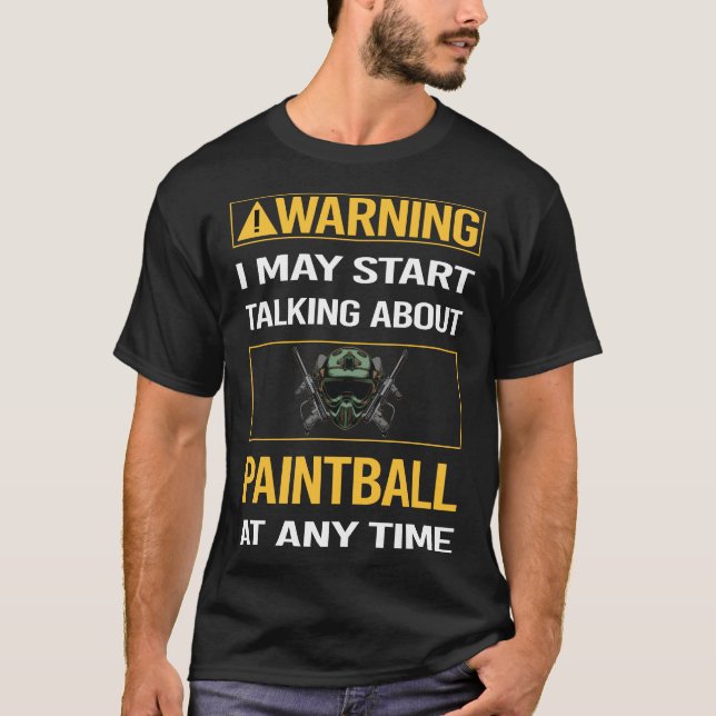 Lusande varning Paintball T Shirt (Framsida)