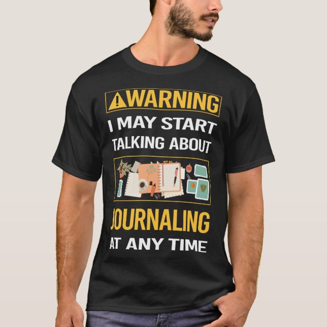 Lusande varningsjournalföring t shirt (Framsida)