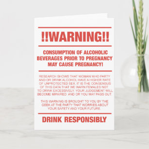 Lusande varningstext för alkohol och gravid meddelande
