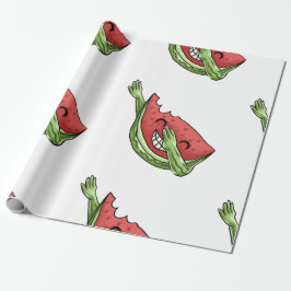 Lusande vattenmelon presentpapper