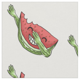 Lusande vattenmelon tyg