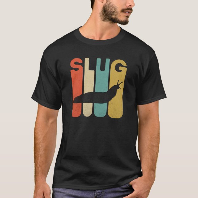 Lusande Vintage - Slug svart t-shirt (Framsida)