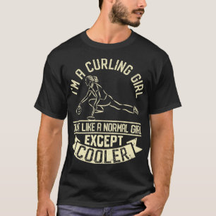 Lusande vintersportflickor t shirt