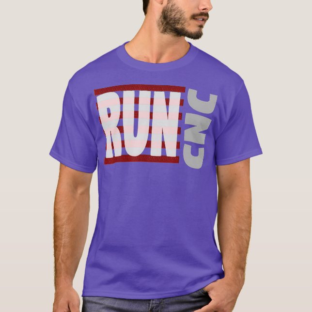 Lusare machinistiska skjortor g28 cnc springa cnc t shirt (Framsida)