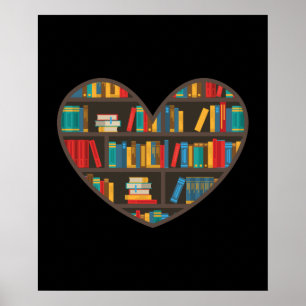 LusbokShelf Bibliotek Poster