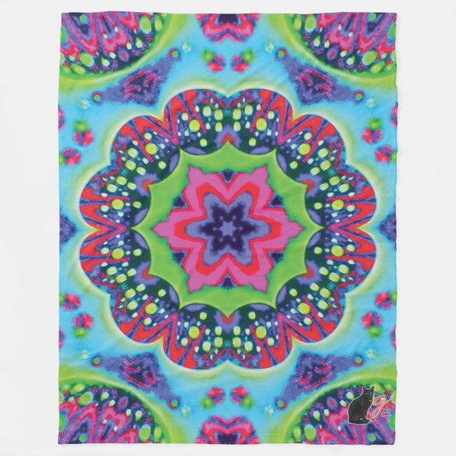 Luscious Kaleidoscope Fleece Blanket (Framsidan)