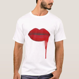 Luscious komisk läppar t shirt