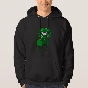 Luscious Läppar Dripping Sneaker Match 3 Gräs Grön Hoodie
