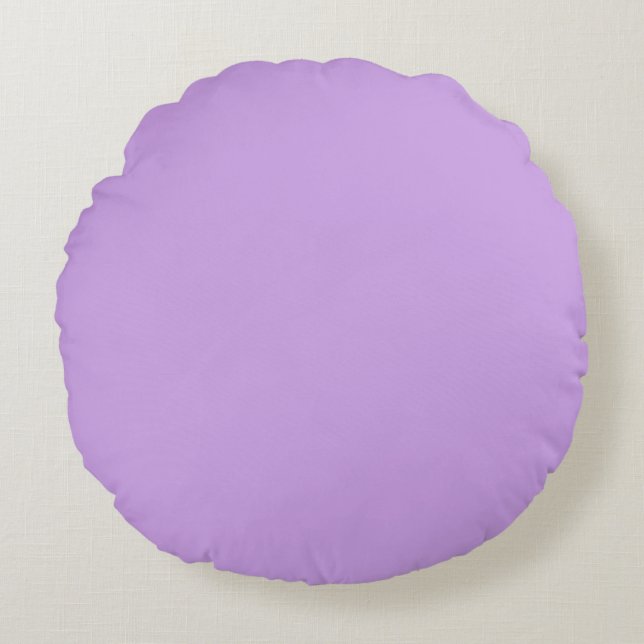 Luscious Lavender / Lilac / Lila pastel Rund Kudde (Framsidan)