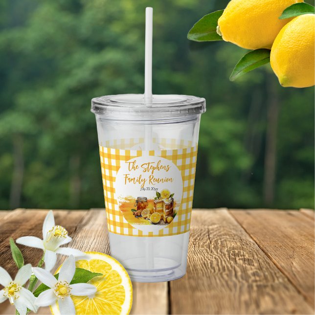 Luscious Lemon Cake Ginger Tea Family Reunion Take Away Mugg (Luscious Lemon Cake Ginger Tea Family Reunion Acrylic Tumbler)