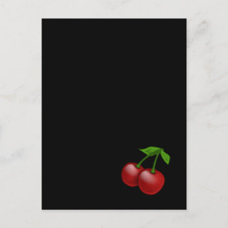 Luscious Retro Cherries Vykort