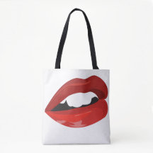 Luscious röd läppar