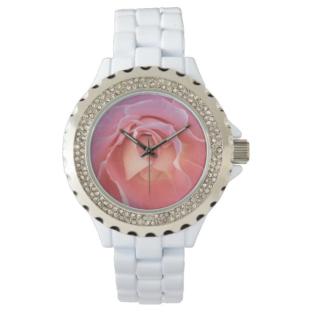 Luscious Rosa ros Armbandsur (Framsida)