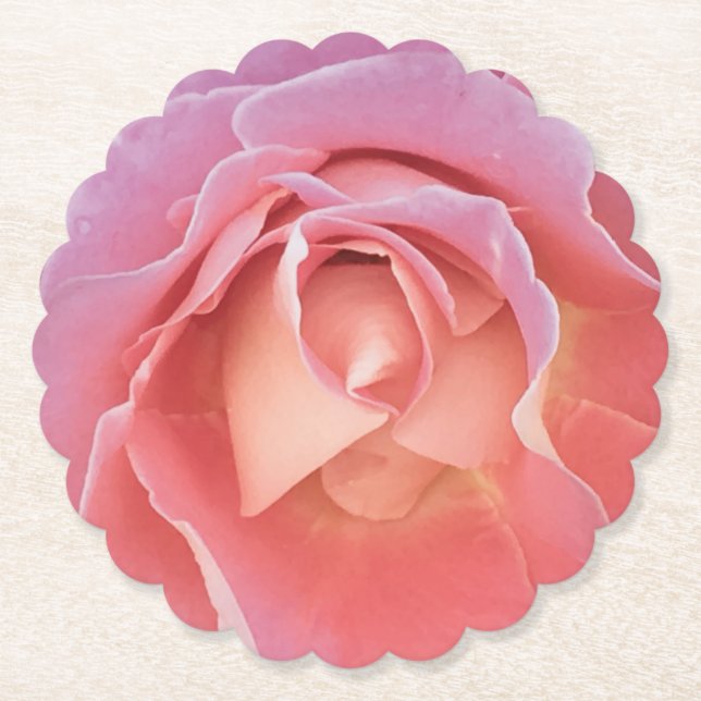 Luscious Rosa ros Underlägg Papper (Framsida)