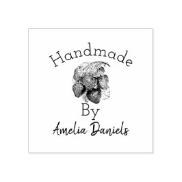 Luscious Summer Strawberry Rubber Frimärke Stämpel