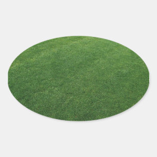 Luscious Turf Oval Sticker Ovalt Klistermärke