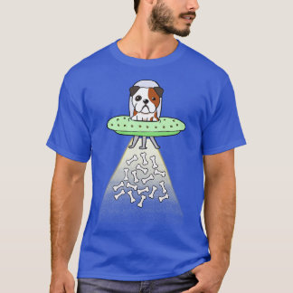 Lusen bulldog flyger en ufo t shirt